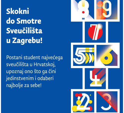 Plakat za smotru Sveučilišta u Zagrebu.